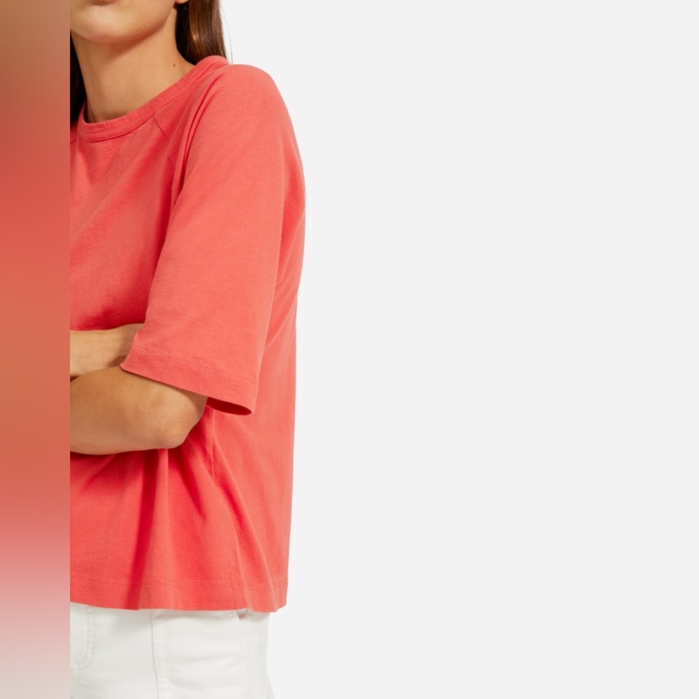 Boxy Raglan Everlane Sz M Salmon - Picture 8 of 8
